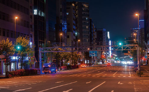 多焦点レンズ「焦点深度拡張タイプ」の夜間の光の見え方1